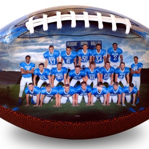 Custom Made Football - Football Team Gift, Customized Senior Football Gift, Coach Gift, Senior Night, Custom High School Football Gift