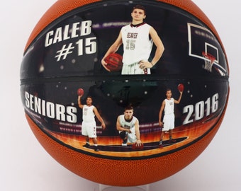 Personalized Mini Basketball-The Perfect High School Senior Gift, Athletic Achievement Awards, Coaches Gift, Senior Night, Basketball Gift