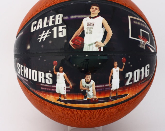 Custom Made Mini Basketball-The Perfect High School Senior Gift, Athletic Achievement Awards, Coaches Gift, Senior Night, Basketball Gift