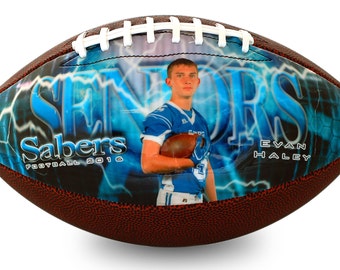 Custom Made Football - Football Player Gift, Football Coach Gift, Personalized Football, High School Senior Night Gift, Custom Football Gift