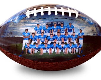 Customized Football - Senior Football Gift, Football Award, Football Banquet, Football Coach Gift, Senior Night, High School Senior Gift