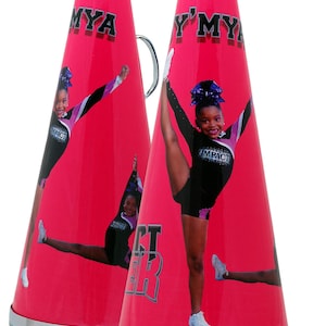 Custom Cheer Megaphone -Senior Cheer Gift, Cheer Awards, Coaches Gifts, Senior Night, High School Senior Cheer Gift