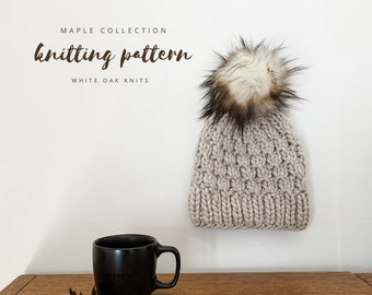 Paperbark Maple Beanie Knitting Pattern