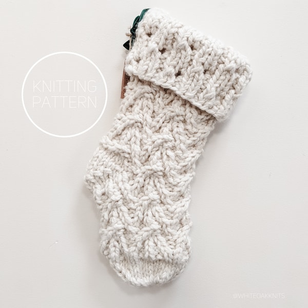 Magnolia Stocking Knitting Pattern