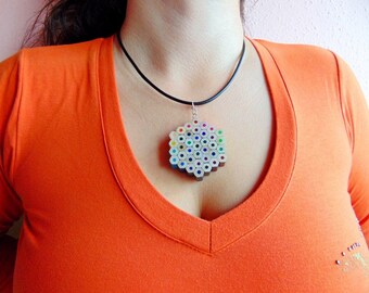 Colored pencil hexagon shaped necklace pendant, cheerful art teacher jewelry, art teacher gift, art teacher necklace, gift for art teacher