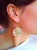 Colored pencil hexagon shaped earrings, cheerful art teacher pencil jewelry, art teacher gift, art teacher earrings, gift for art teacher 