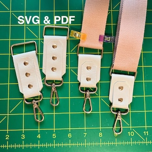 SVG e PDF It's A Wrap, connettori per cinghie avvolgenti per cinghie per borse regolabili