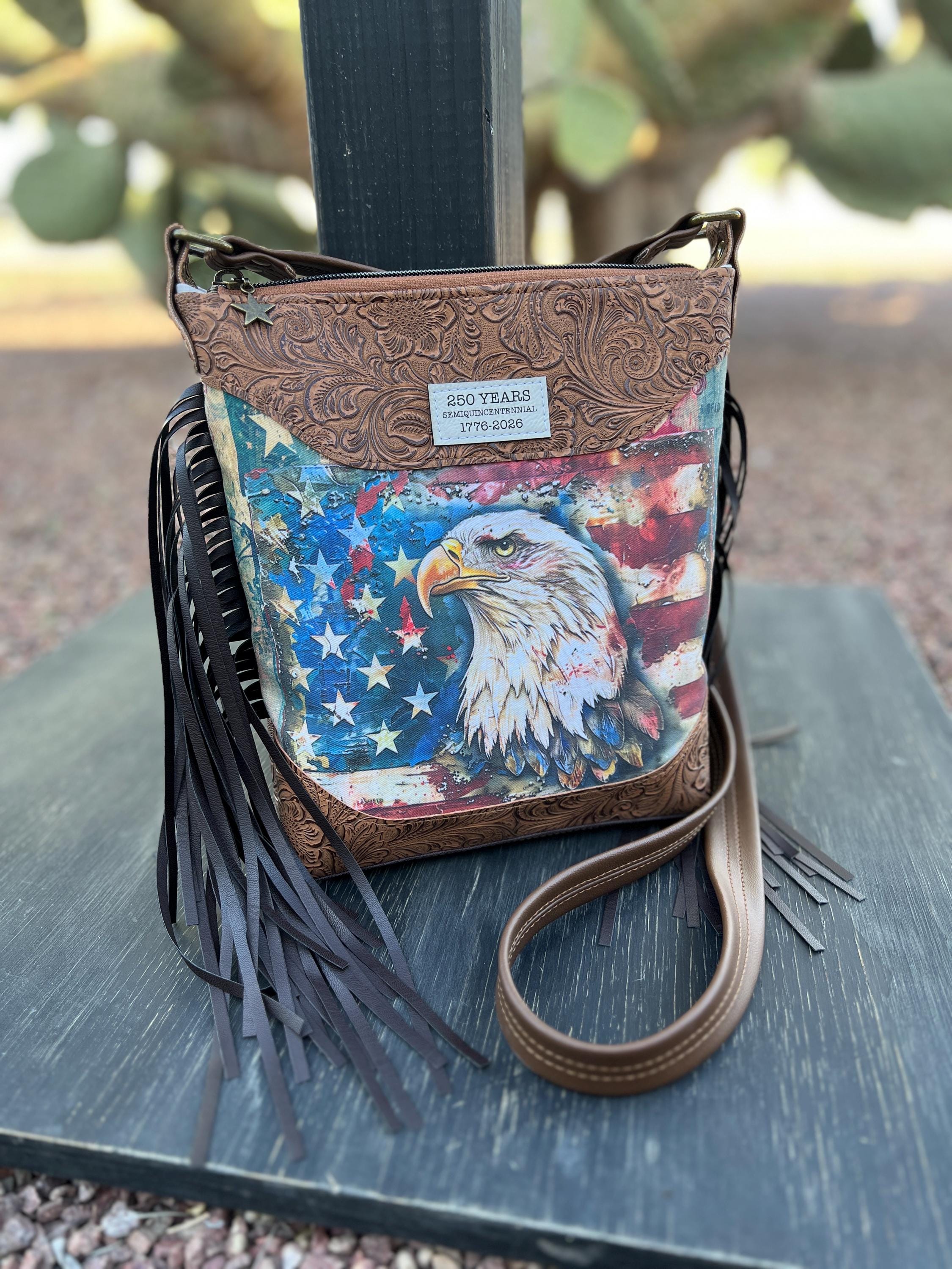 Boho Chic Coastal Cowgirl Americana Rodeo Leather Fringe Backpack/Crossbody Bag Backpack - Leather with Fringe, Luxury Authentic Vintage  main image 4