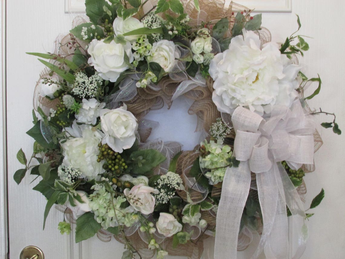 Wedding Wreath Wedding Wreath for Church Door Wedding Etsy