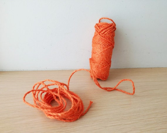 Orange Jute Cord, Thick Orange Cord, Jute Craft Twine in Burnt Orange,  Crafting and Gift Wrapping Orange Cord Supply, 8 Yards-7.31 Meters 