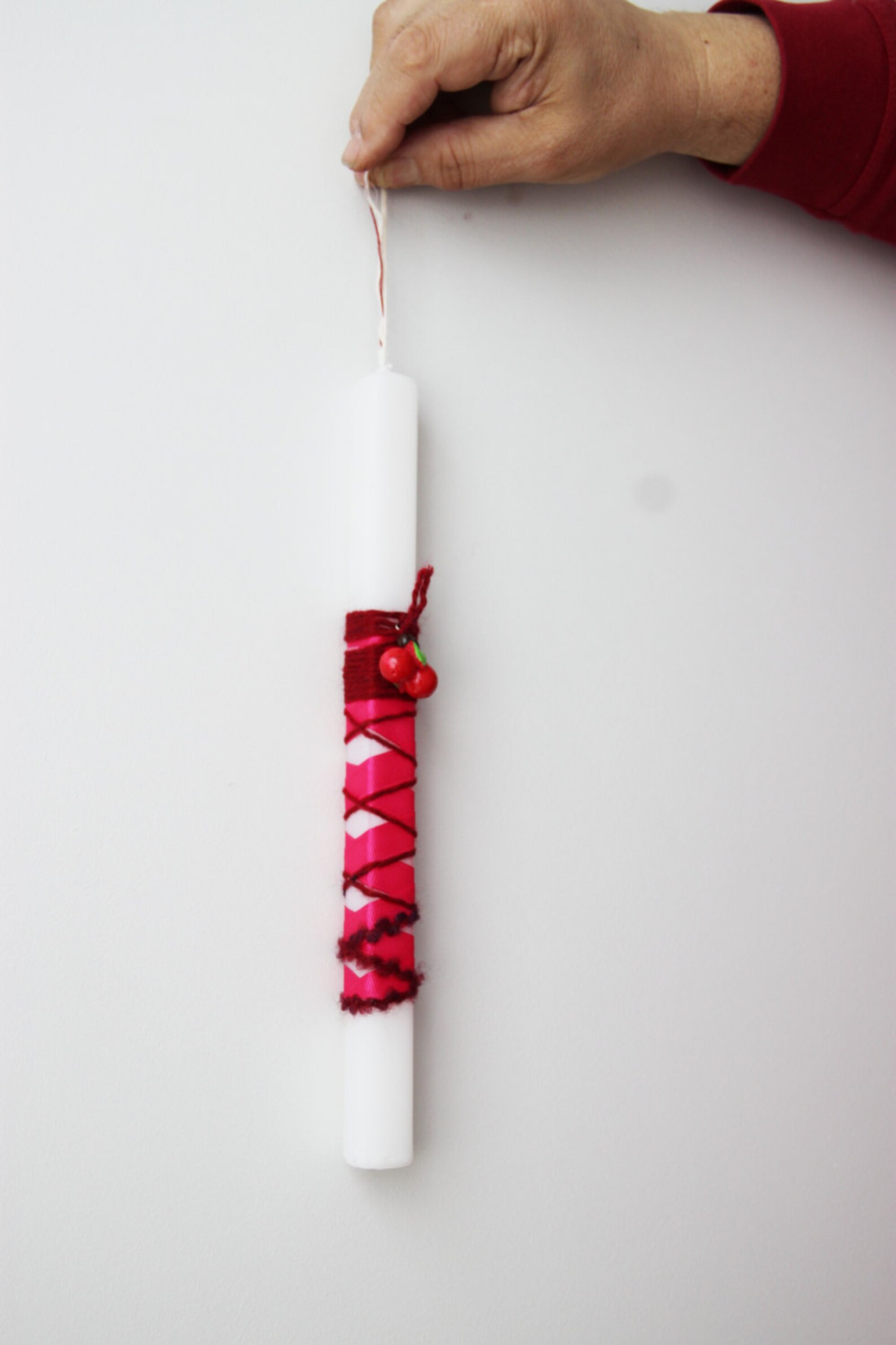 Greek Easter Candle for Girls Square White Candle With Etsy