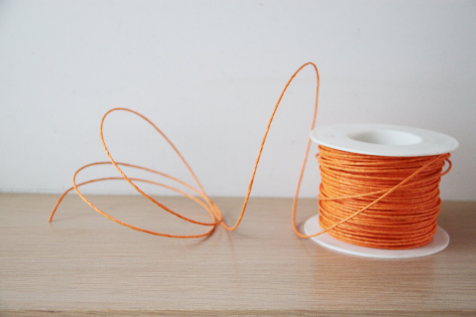 Orange paper cord flexible craft making cord of paper with Etsy