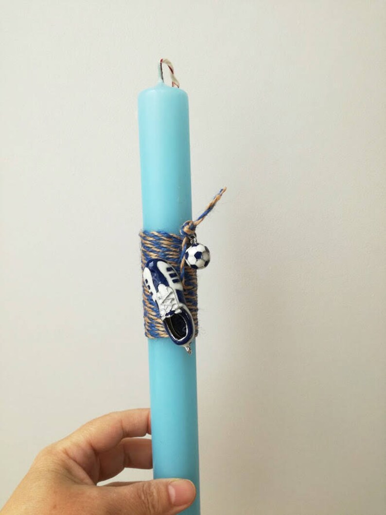 Football Easter candle Iraklis team candle boys Greek Easter Etsy