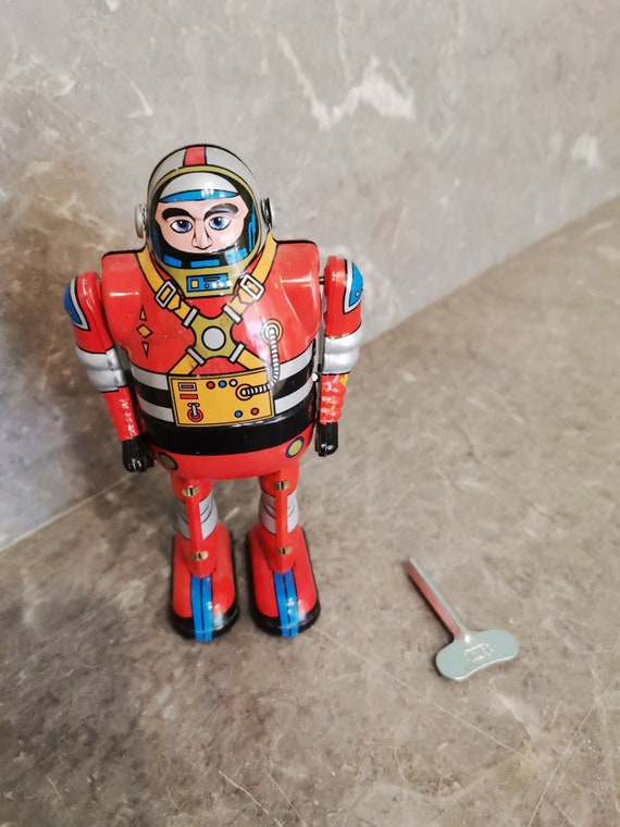 doe niet De emmer Astronaut robot speelgoed opwind speelgoed van tin astronaut - Etsy België