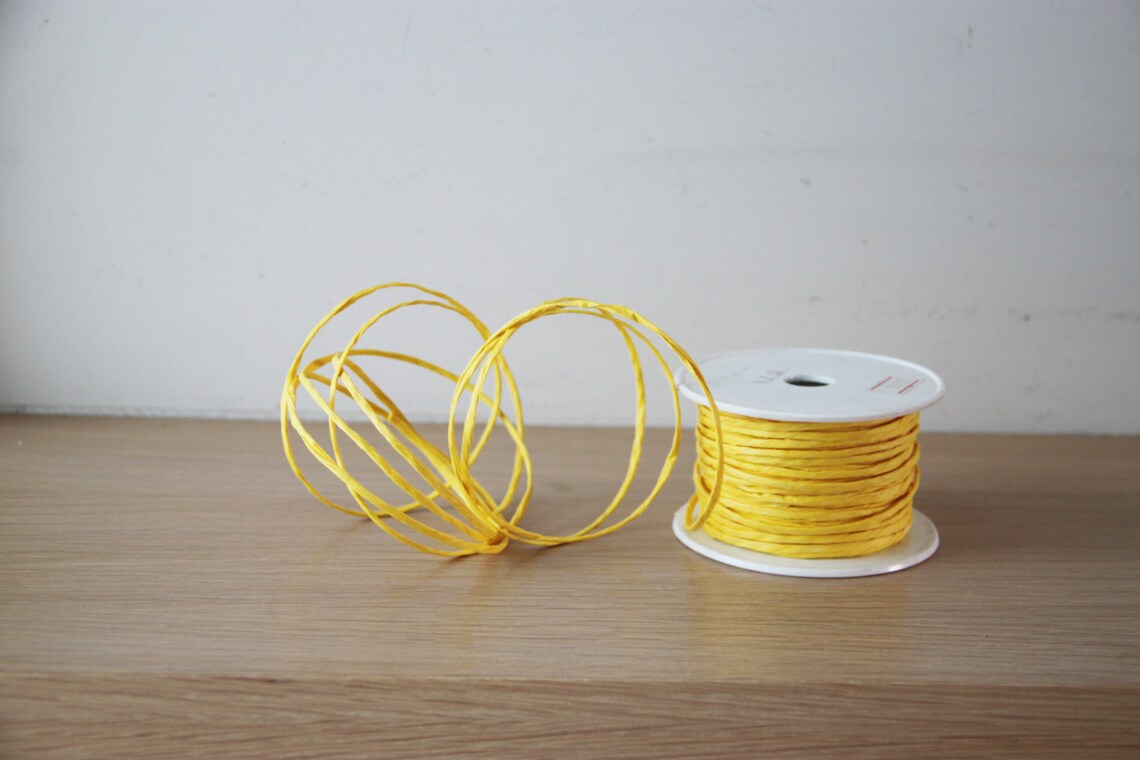 Yellow Paper Cord Flexible Craft Making Cord of Paper With Etsy