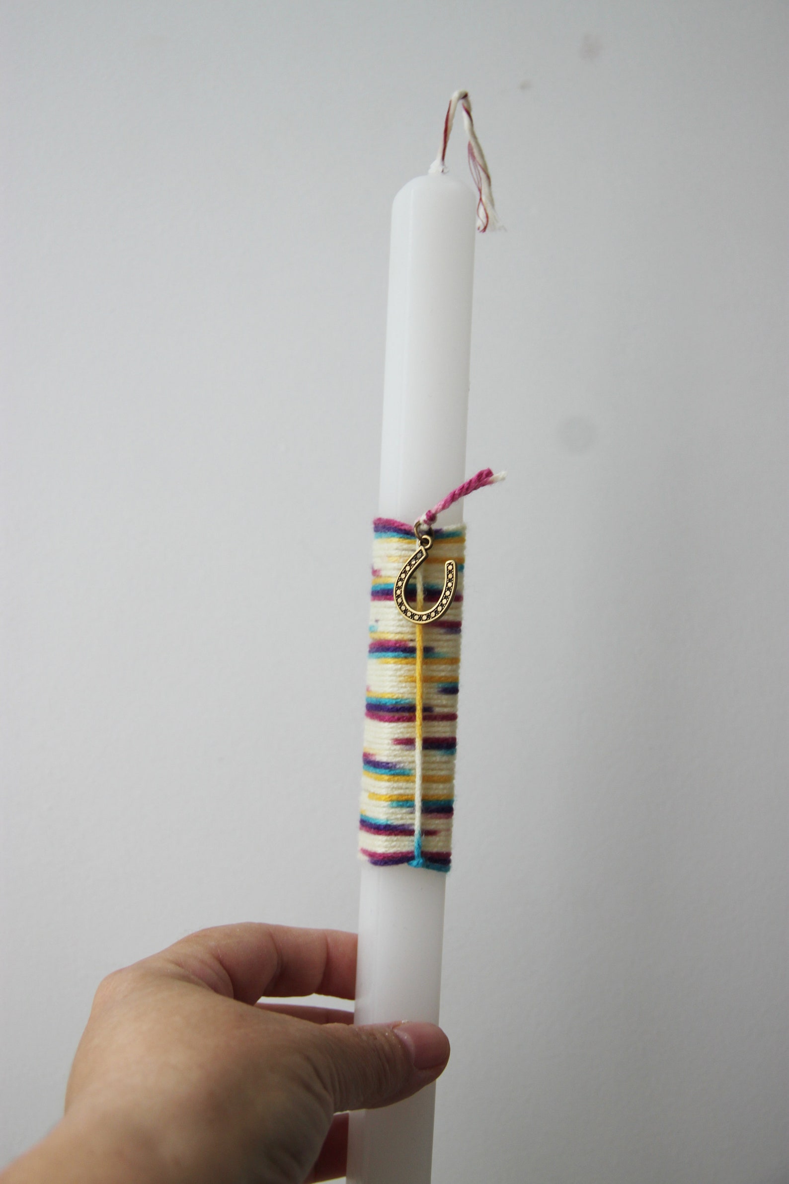 Greek Easter Candle for Grownups Square White Candle With Etsy