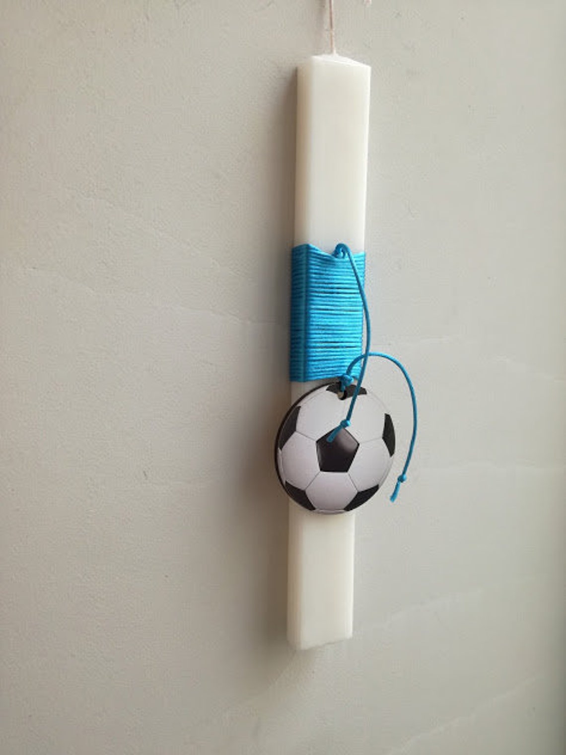 Football Easter Candle Soccer Candle Boys Greek Easter Etsy