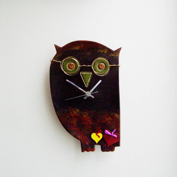 Owl Clock - Etsy