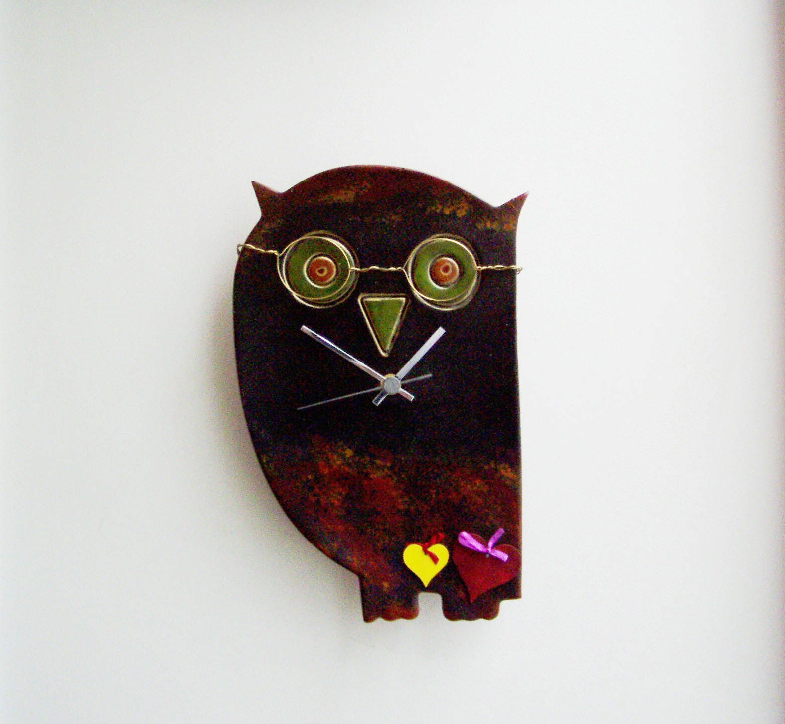 Black Owl Clock Ceramic Wall Of With Head And - Owl Shaped Wall Clocks Black Owl Clock Ceramic Wall Of With Head And - Owl Shaped Wall Clocks