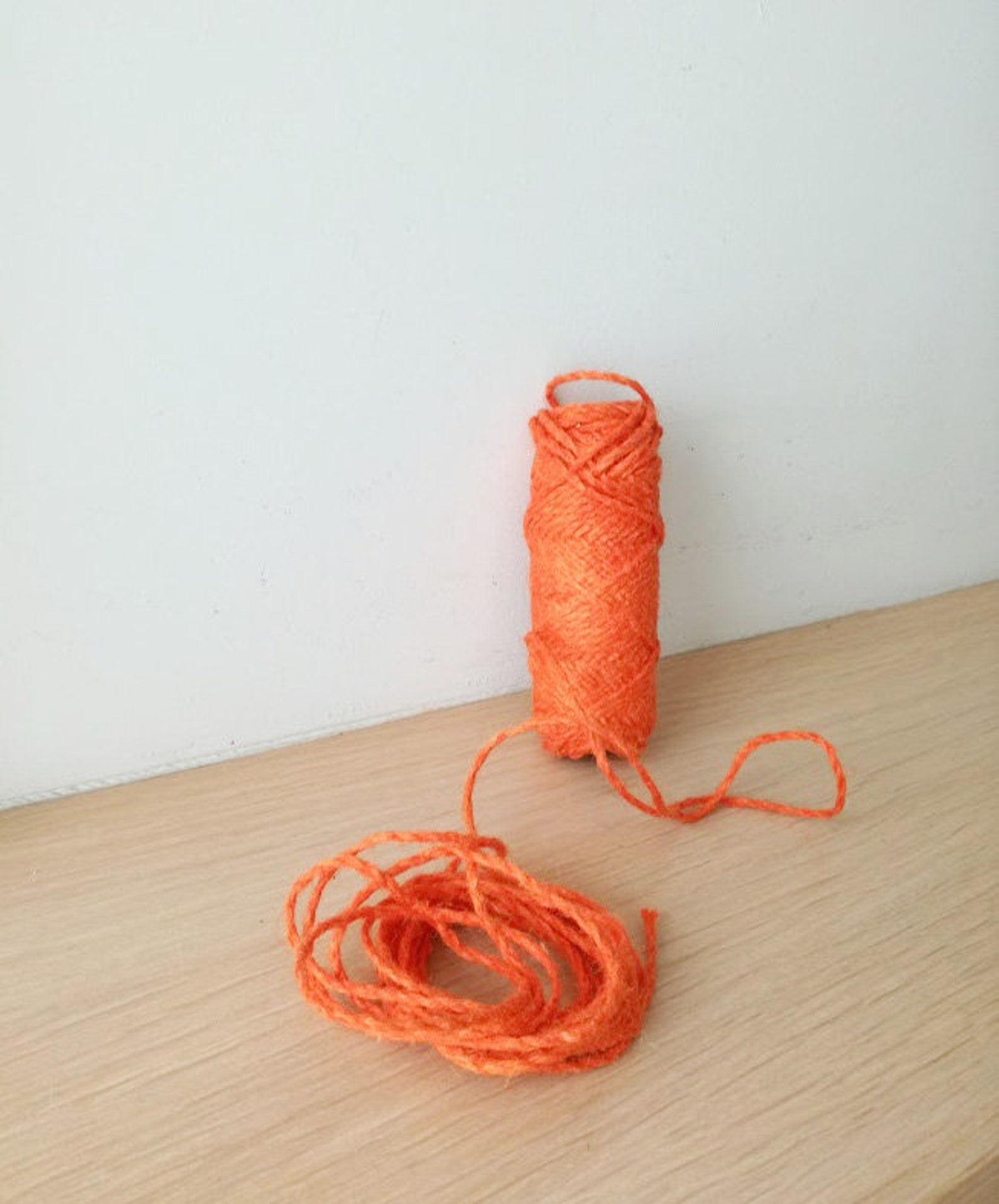 Orange Jute Cord Thick Orange Cord Jute Craft Twine in Burnt Etsy