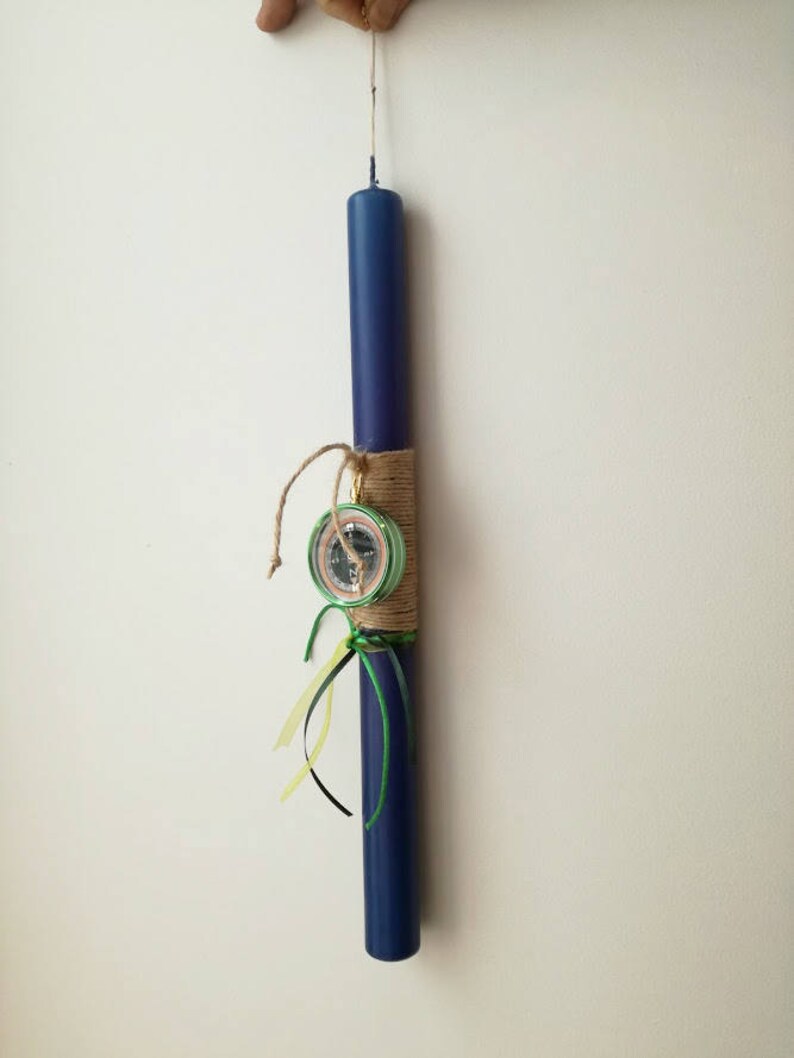 Compass Easter Candle Boys' Greek Easter Candle With a Etsy