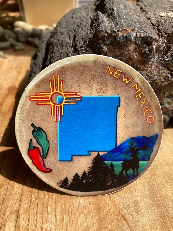 New Mexico Zia Symbol Chiles Ristra Decal Sticker Red Green Chili