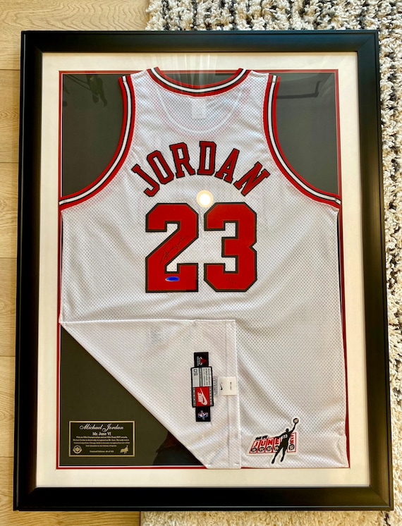 RARE Michael Jordan Signed Limit Edition Chicago Bulls Authentic mr. June VI Nike Jersey Autographed and Framed Display 48 of 123 UDA Etsy