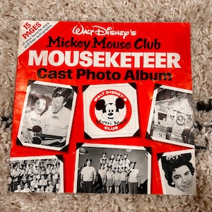 Vintage Walt Disney Mickey Mouse Club - Mouseketeer Cast Photo Album - 1970s - Disney Nostalgia