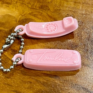 Vintage Miniatur Telefon Pink Trimline Telefon Schlüsselbund Werbung Werbetelefon