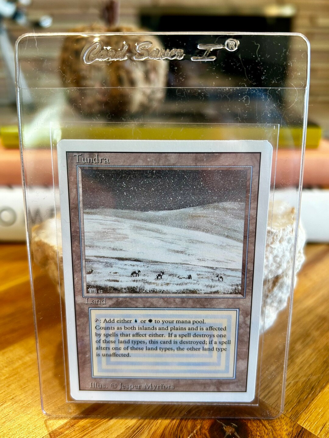 マジック：ザ・ギャザリング 1994 Magic: The Gathering Tundra NM 1994 Magic the Gathering Tundra Revised Edition Mint PSA 9