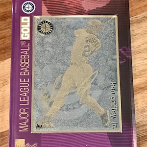 24K Gold Metal Card - MLB - Seattle Mariners - Ken Griffey Jr. 1997 Collectable Card - LIMITED EDITION # ??? / 750