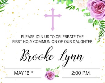 First Communion Invitation