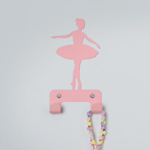 Ballet dancer wall hook Light pink