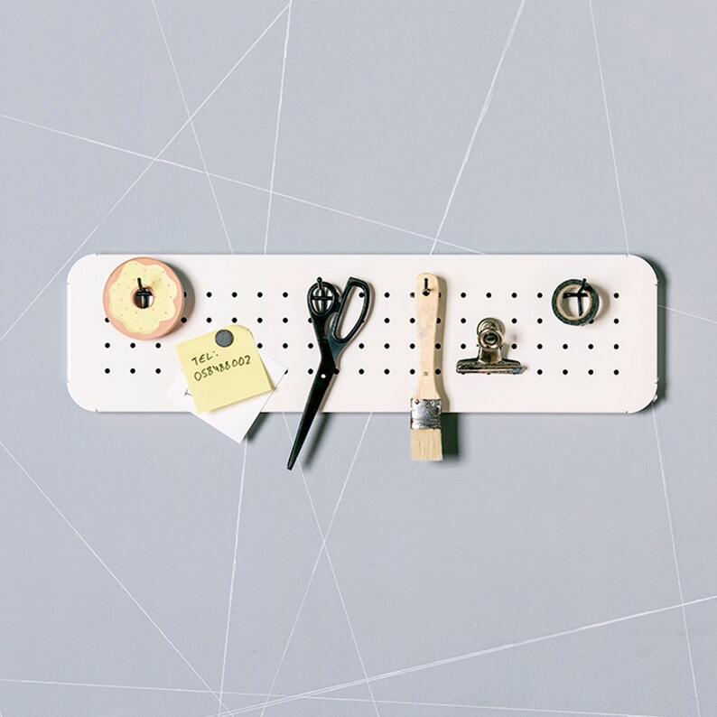 Mini Pegboard Craft Storage Office Decor Board Etsy UK