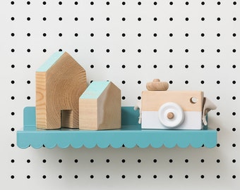 Mini Scalloped Shelf for PegBoard