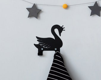 Swan lake wall hook