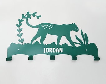 Personalised tiger wall rack