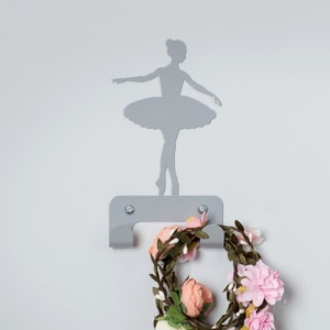 Ballet dancer wall hook Light gray