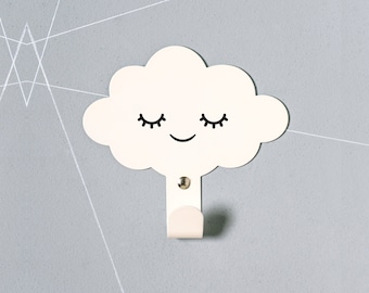 Sleepy eyes  cloud wall hook