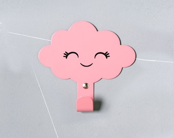 Smily eyes cloud wall hook