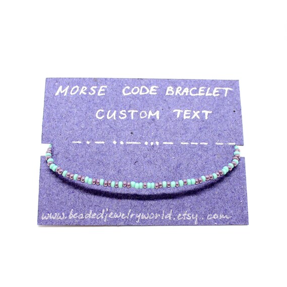morse code bracelets etsy