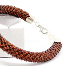 Rocailles-Perlen-Armband Perle häkeln Seil Armband braun unisex Armreif täglichen Schmuck Männer Geschenkarmband Vatertag Geschenk Perlenstickerei Urlaub