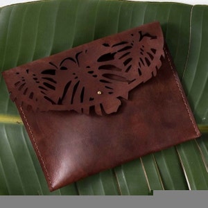 PARADISE Clutch / Handbag / iPad Case 100% Leather image 4