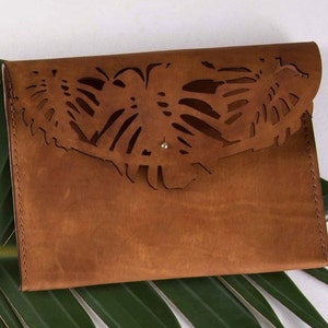 PARADISE Clutch / Handbag / iPad Case 100% Leather image 2