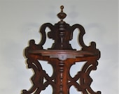 17833 Unusual Victorian Corner What Not Cabinet
