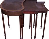 18286 Set of 3 Mahogany Nesting Tables