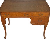 17625 Oak Art Nouveau Ladies Writing Desk