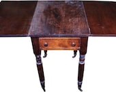 18276 Country Drop Leaf Stand with Drawer