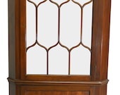 17315 Flame Mahogany Custom Corner China Cabinet