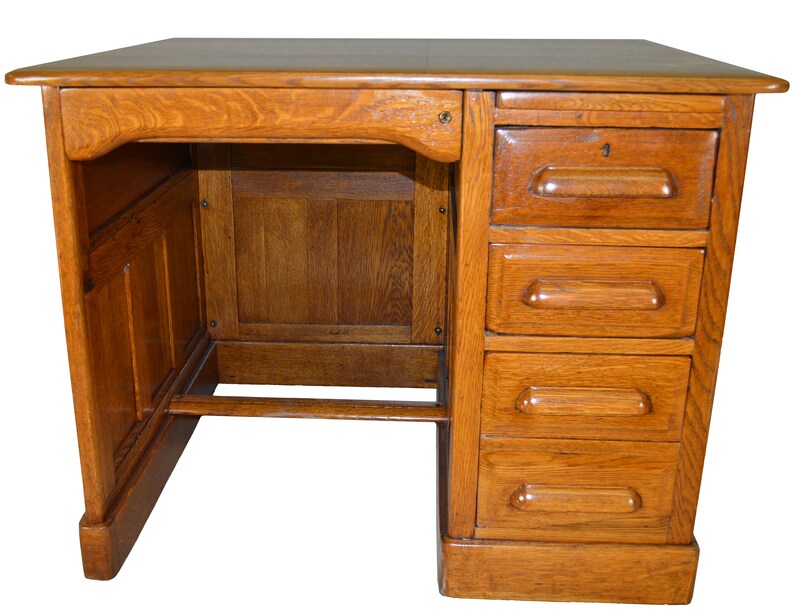 17609 Oak Lawyers Flat Top Desk Furniture Office Furniture Home